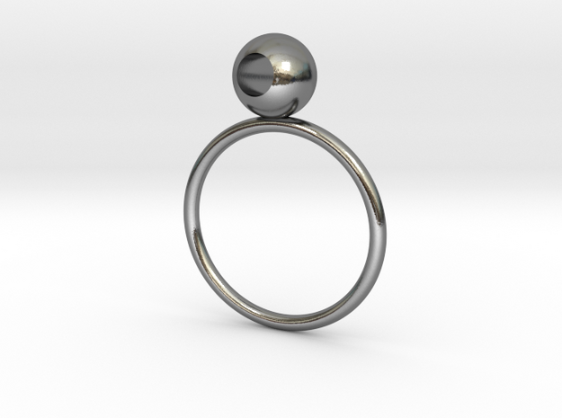 See through rings in Polished Silver