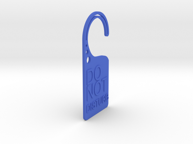 Doorplate in Blue Processed Versatile Plastic