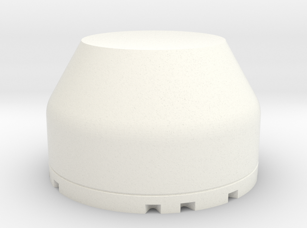 Dome in White Processed Versatile Plastic