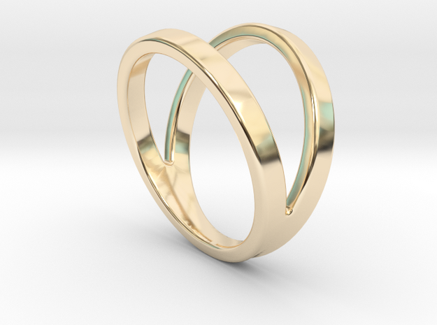 Split Ring Size US 9.5 in 14k Gold Plated Brass