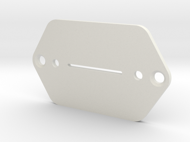 Jaguar Plate - Tele/Strat switch in White Natural Versatile Plastic