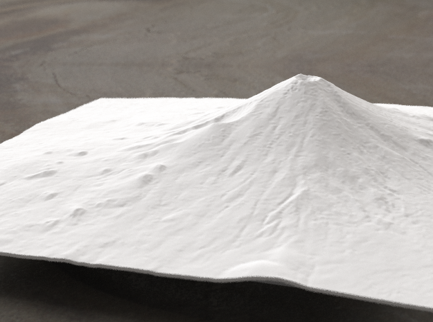 8''/20cm Mt. Fuji, Japan in White Natural Versatile Plastic