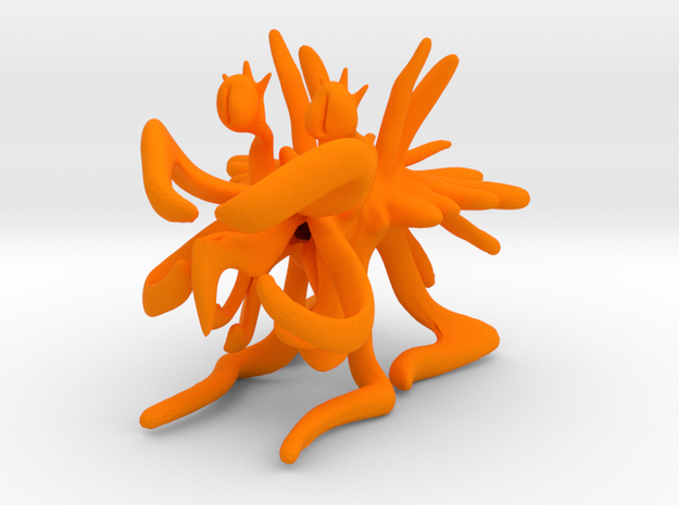 Cuttlehorse in Orange Processed Versatile Plastic