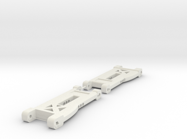 B5m 3hole Front Arm Left And Right in White Natural Versatile Plastic