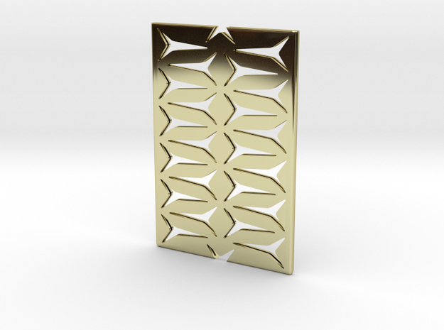 Youniversal Cardholder,Fine Structured, Accessoir in 18k Gold Plated Brass