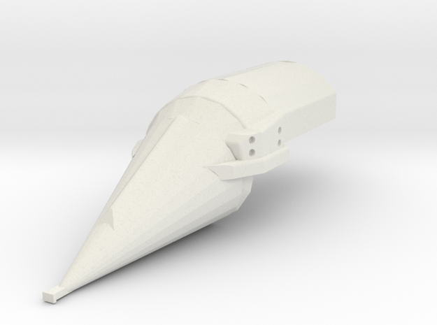 3D Buran Pods in White Natural Versatile Plastic