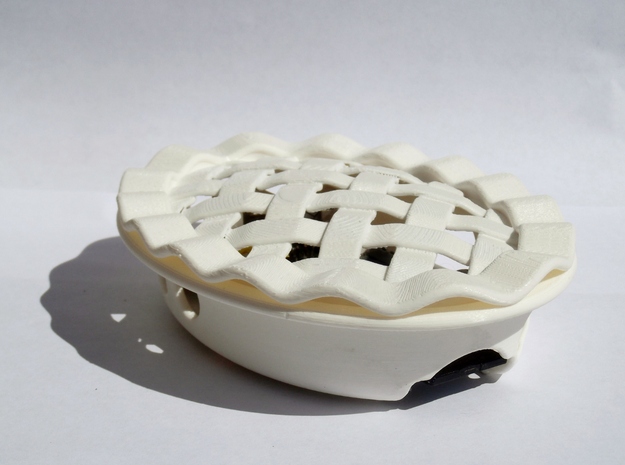 Pi Dish  in White Natural Versatile Plastic