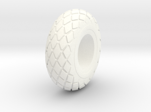 Baloon Tire For Charlie in White Processed Versatile Plastic