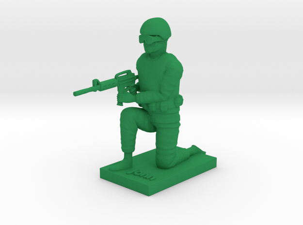 Soldier John in Green Processed Versatile Plastic