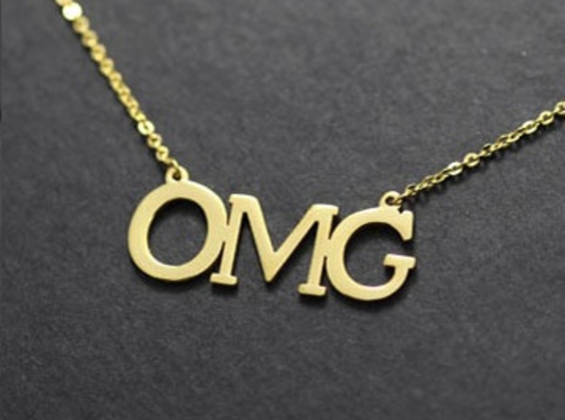 OMG Necklace in 14K Yellow Gold