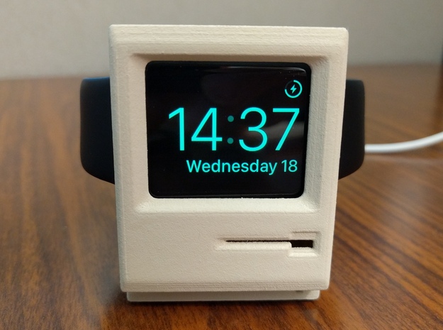 Apple Watch Dock - Mac Plus in White Processed Versatile Plastic