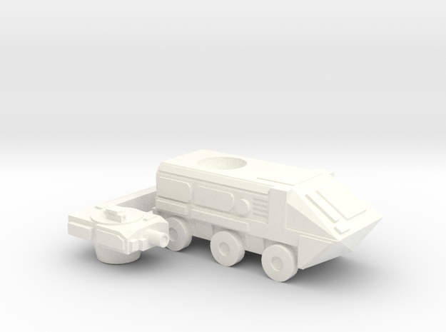 Upsized Fox APC in White Processed Versatile Plastic