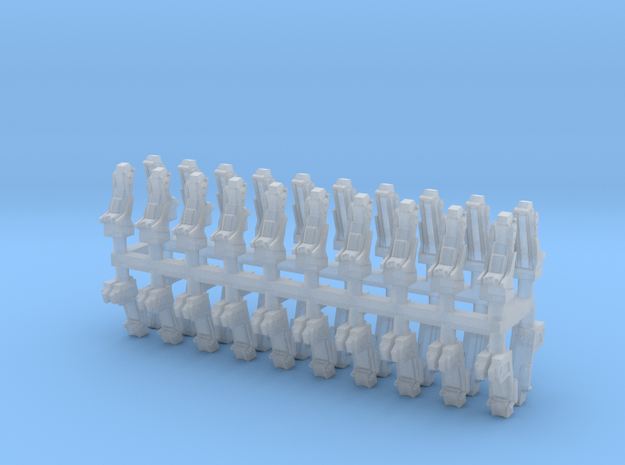 025C Russian and American Seats 1/144 - 20 of each in Tan Fine Detail Plastic