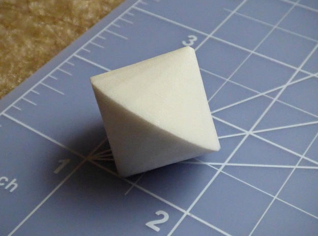 d32 DiePyramid (blank) in White Processed Versatile Plastic