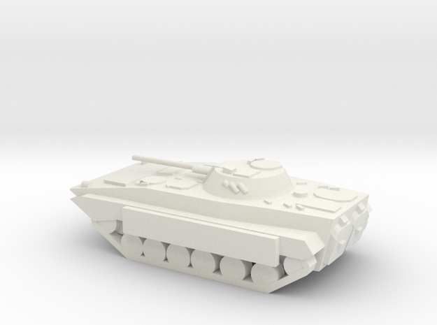 10mm (1/144) BMP-2 (Improvised Spaced Armor) in White Natural Versatile Plastic