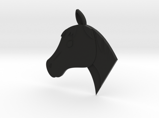 Horse in Black Natural Versatile Plastic
