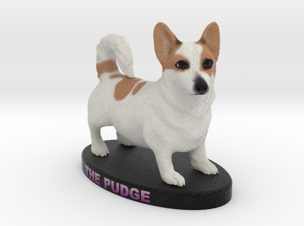 Custom Dog Figurine - Pudge in Full Color Sandstone