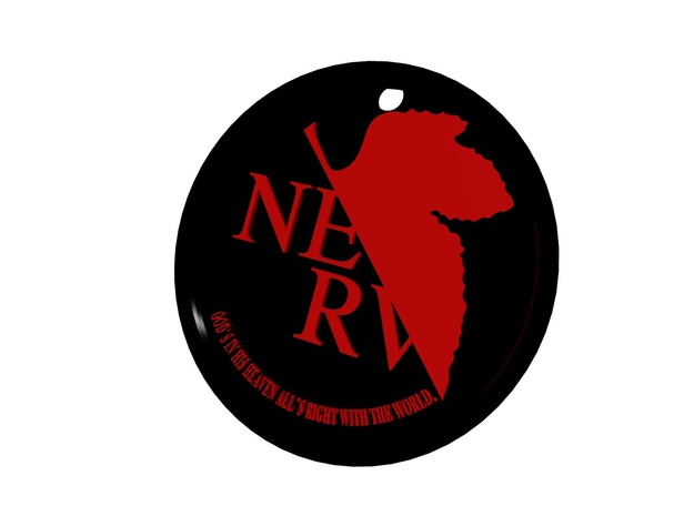 N.E.R.V. logo in White Processed Versatile Plastic
