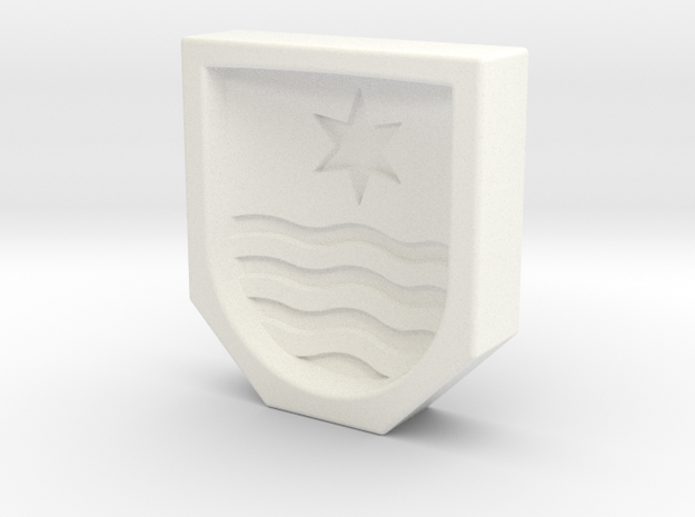 Anis cookie model coat of arms Wettingen in White Processed Versatile Plastic