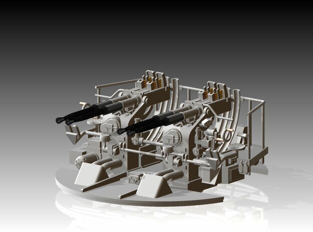Quad Bofors with Loader platform Kit 1/72 in Tan Fine Detail Plastic