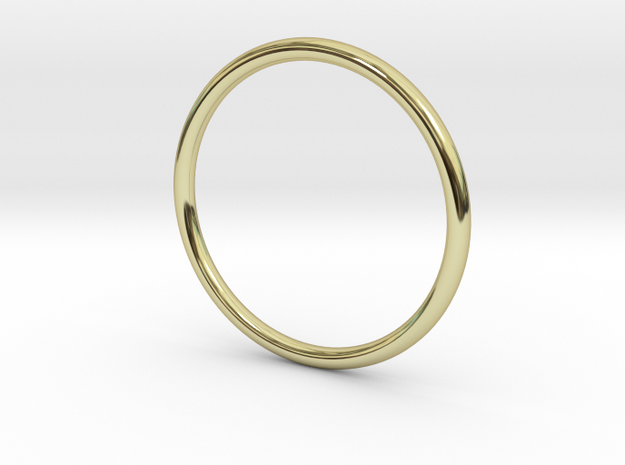 Jewellery - 1mm wire ring band in 18k Gold Plated Brass