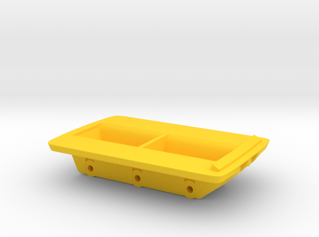 1/48 Amphicat bottom in Yellow Processed Versatile Plastic