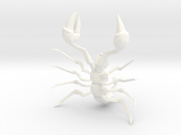 Toy Scorpion in White Processed Versatile Plastic