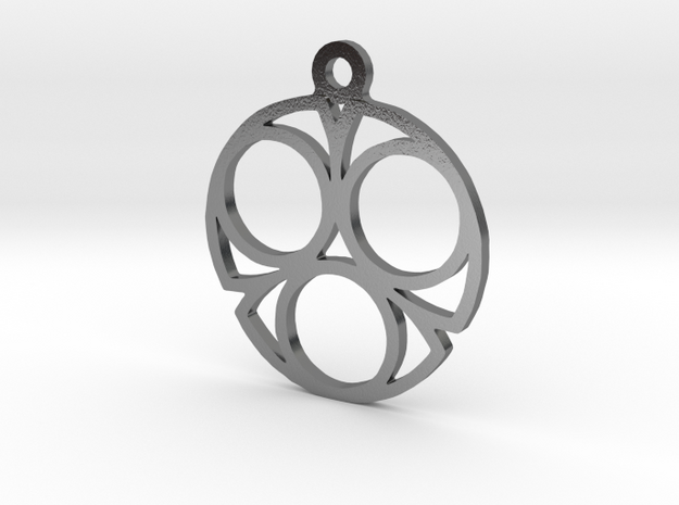 Three. - Tribute to the Philosophy of Number in Polished Silver