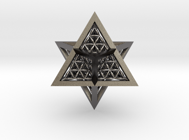 Super Star Tetrahedron (SST) in Polished Nickel Steel
