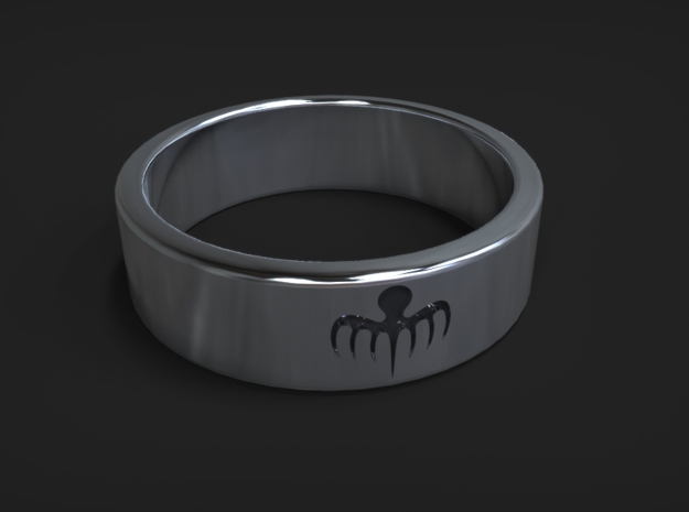 Spectre Ring size 12 (UK size Y) in Polished Silver