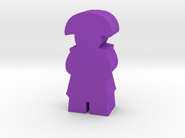 Game Piece, Colonial or Hairtauri Leader in Purple Processed Versatile Plastic
