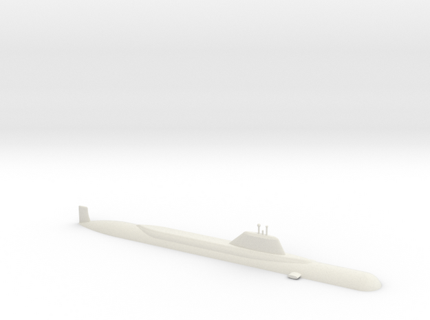 1/600 Yasen Class Submarine (Waterline) in White Natural Versatile Plastic