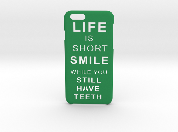 LifeIsShort iPhone 6 6s case in Green Processed Versatile Plastic