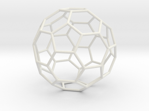 TruncatedIcosahedron 170mm in White Natural Versatile Plastic