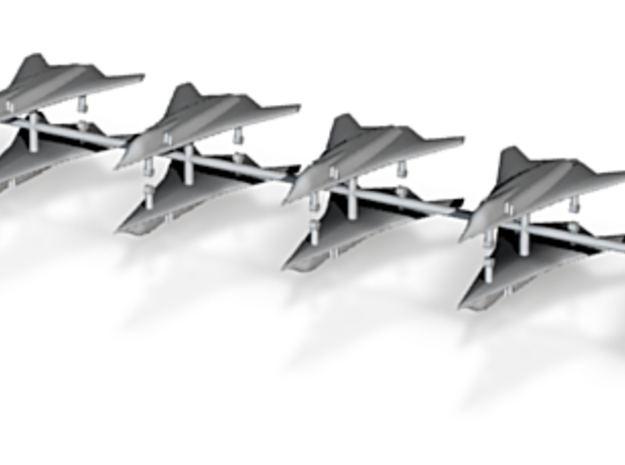 1/700 Northrop Grumman 6th Generation Fighter x12 in Tan Fine Detail Plastic
