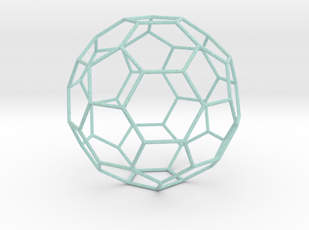 0472 Truncated Icosahedron E (18.5 см) #007 in Full Color Sandstone