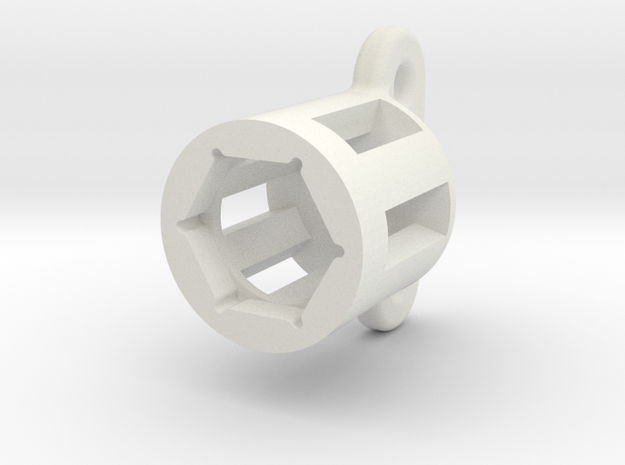 Cable Gland Holder 24mm in White Natural Versatile Plastic