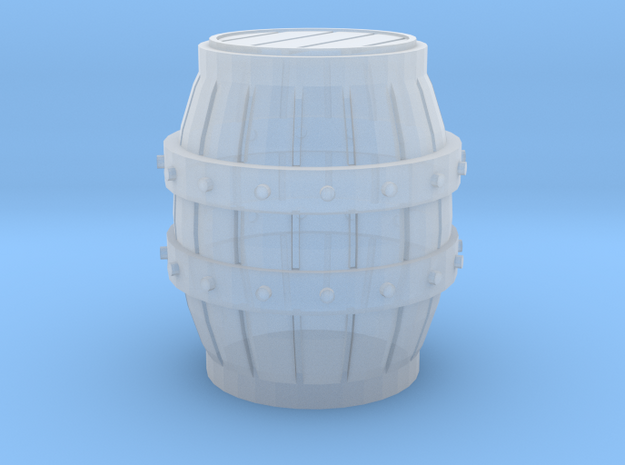 Medieval Barrel miniature in Smooth Fine Detail Plastic