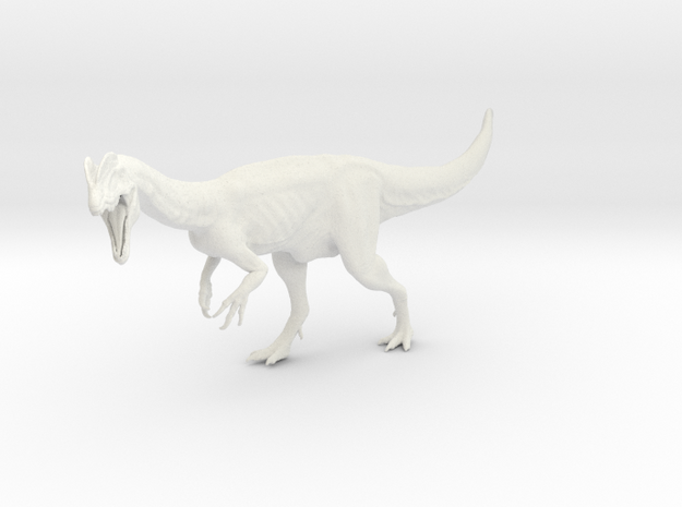 Dinosaur Dilophosaurus 1:35 V1 in White Natural Versatile Plastic