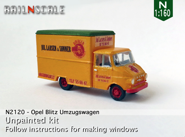 Opel Blitz A Umzugswagen (N 1:160) in Tan Fine Detail Plastic