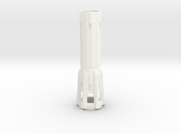 KR Lightsaber Body V5 in White Processed Versatile Plastic