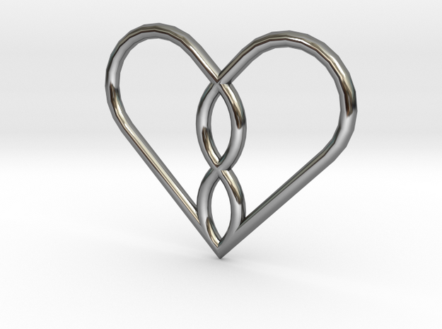 Infinity Heart Pendant Mini