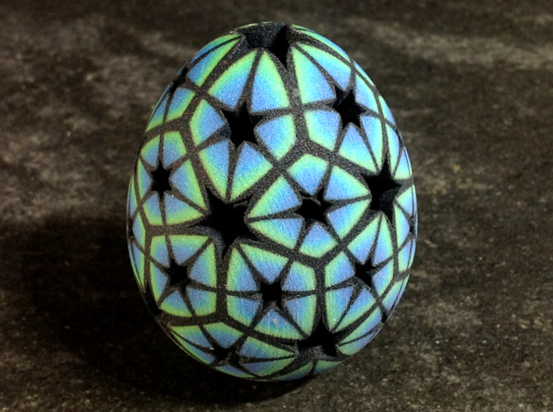 Mosaic Egg #13 in Full Color Sandstone