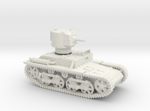 Carden Loyd Light Tank Mk.VIII (1:56 scale) in White Natural Versatile Plastic