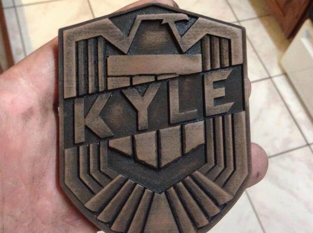 Dredd Badge with your name 1/1 Scale