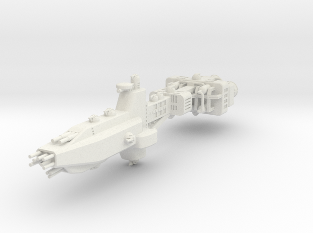 EA Battlecruiser Large in White Natural Versatile Plastic
