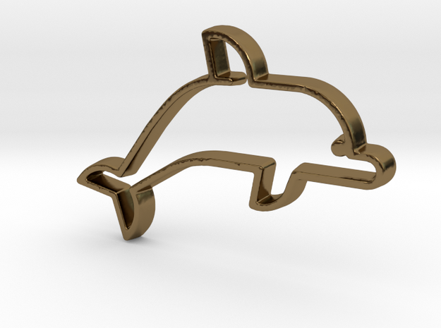 Dolphin V1 Pendant in Polished Bronze