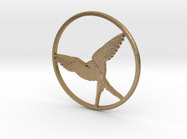 Artic Tern Circle in Polished Gold Steel