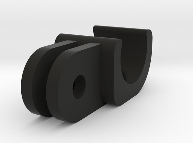 AyUp lights to GoPro-style mount (old design) in Black Natural Versatile Plastic