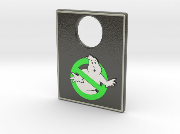 Pinball Plunger Plate - Spooky 2 in Glossy Full Color Sandstone